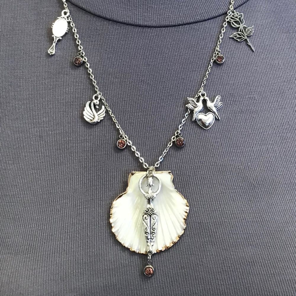 “Birth of Venus" Aphrodite Greek Roman Mythology Goddess Handmade Necklace Pagan